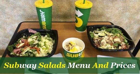 Subway Salads Menu And Prices